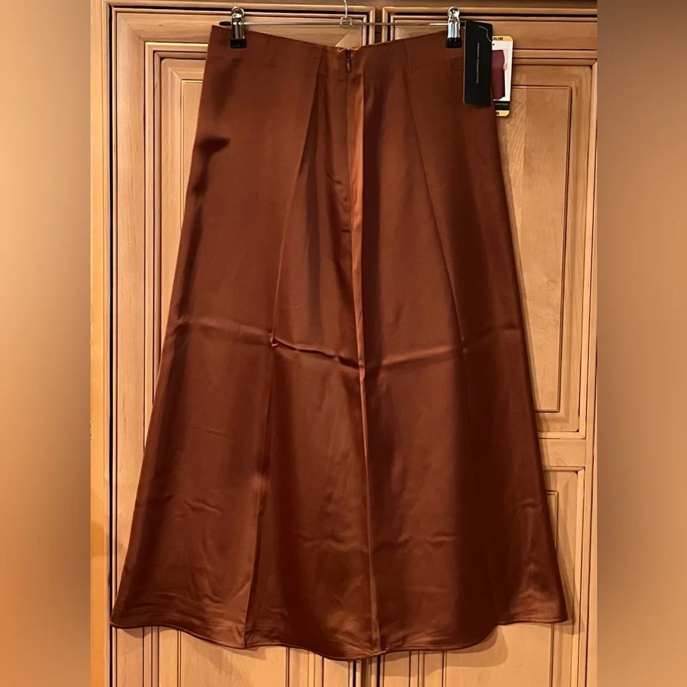NWT French Connection Satin Midi Skirt
